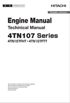 Manual de servicio técnico del motor HITACHI serie 4TN107 4TN107FHT 4TN107FTT