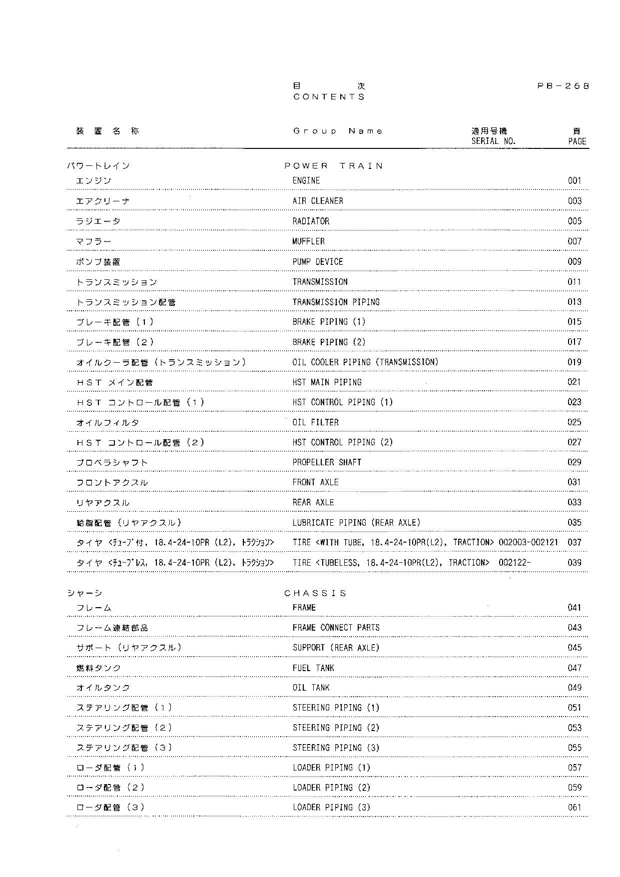 Hitachi LX80-2 Wheel Loader Parts Catalog Manual SN 002003-up