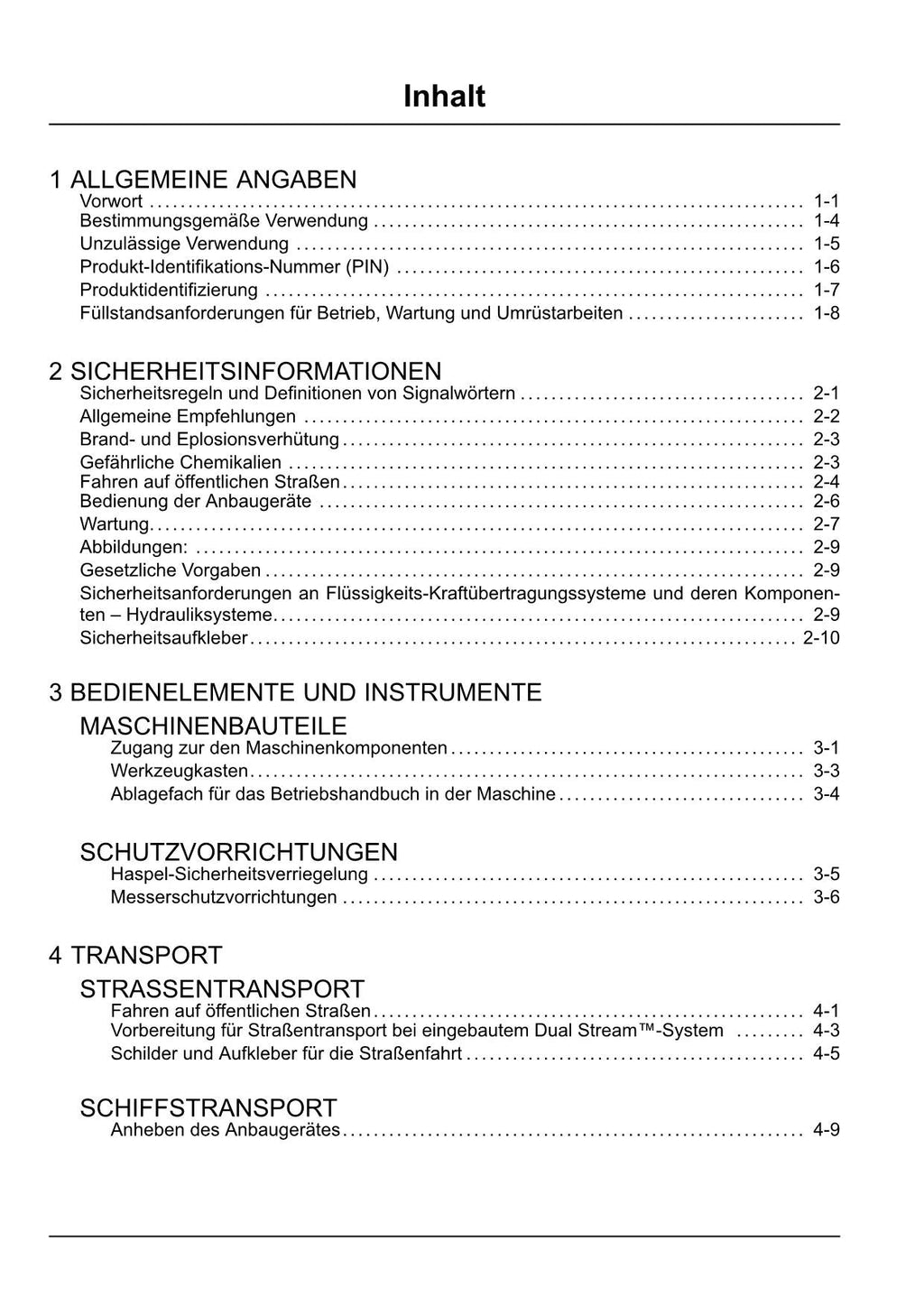 New Holland 760CG Schneidwerk Betriebsanleitung Ab 8104