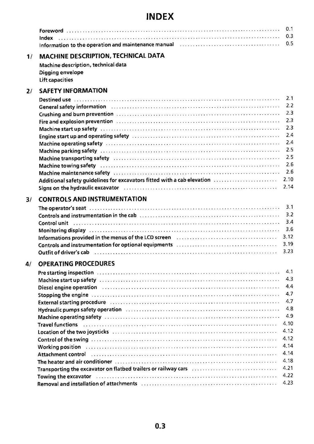 Liebherr R934 Litronic Excavator Operators manual serial 5001