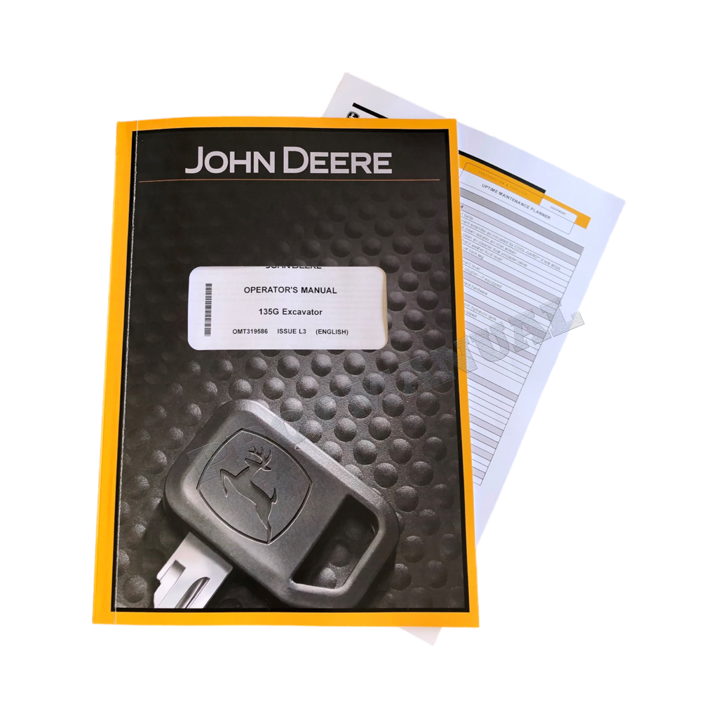 MANUAL DEL OPERADOR DE LA EXCAVADORA JONH DEERE 135G + ¡BONIFICACIÓN!