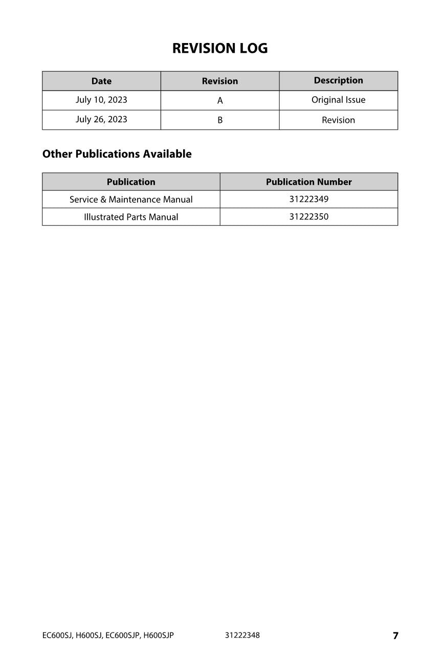 Manual del operador de plataformas elevadoras JLG EC600SJ EC600SJP H600SJ H600SJP 31222348