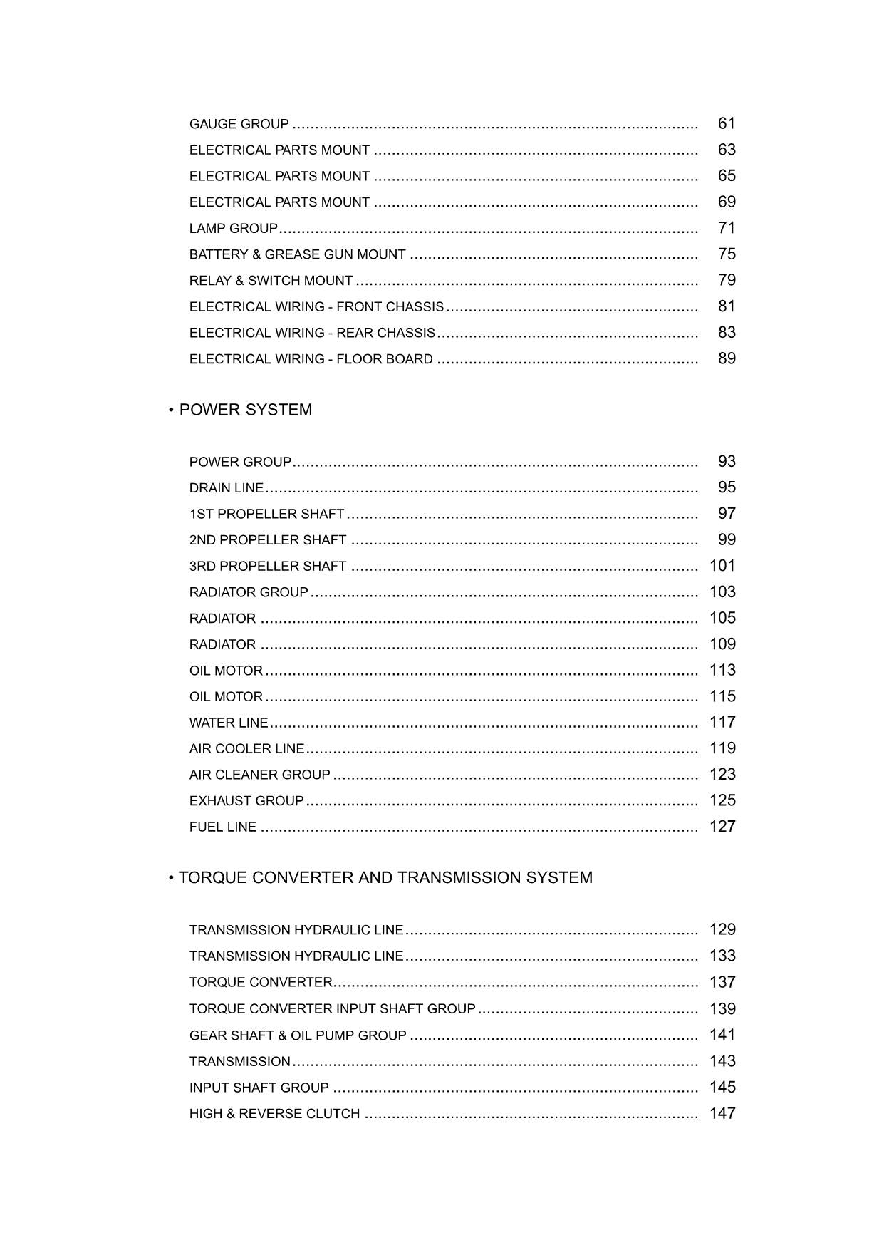 Hitachi ZW550-G Wheel Loader Parts Catalog Manual SN 0201-up