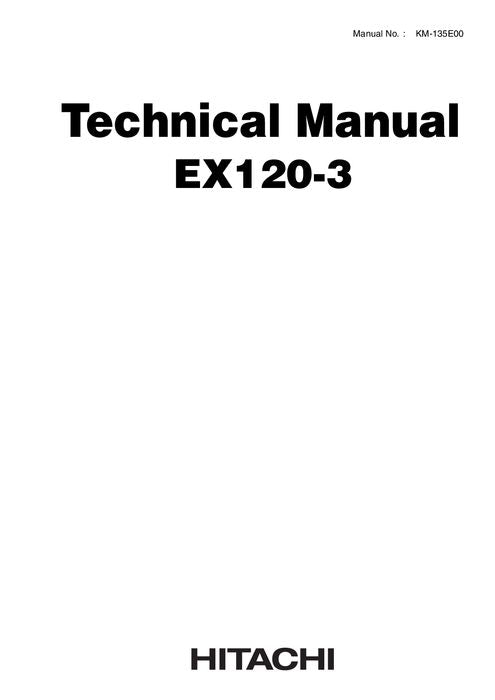 HITACHI EX120-3 EXCAVATOR SERVICE MANUAL