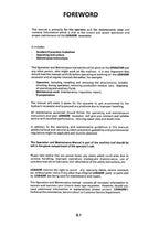 Liebherr R922 Litronic Excavator Operators manual serial 4001