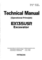 HITACHI EX135USR Excavator Operational Principle Technical Manual