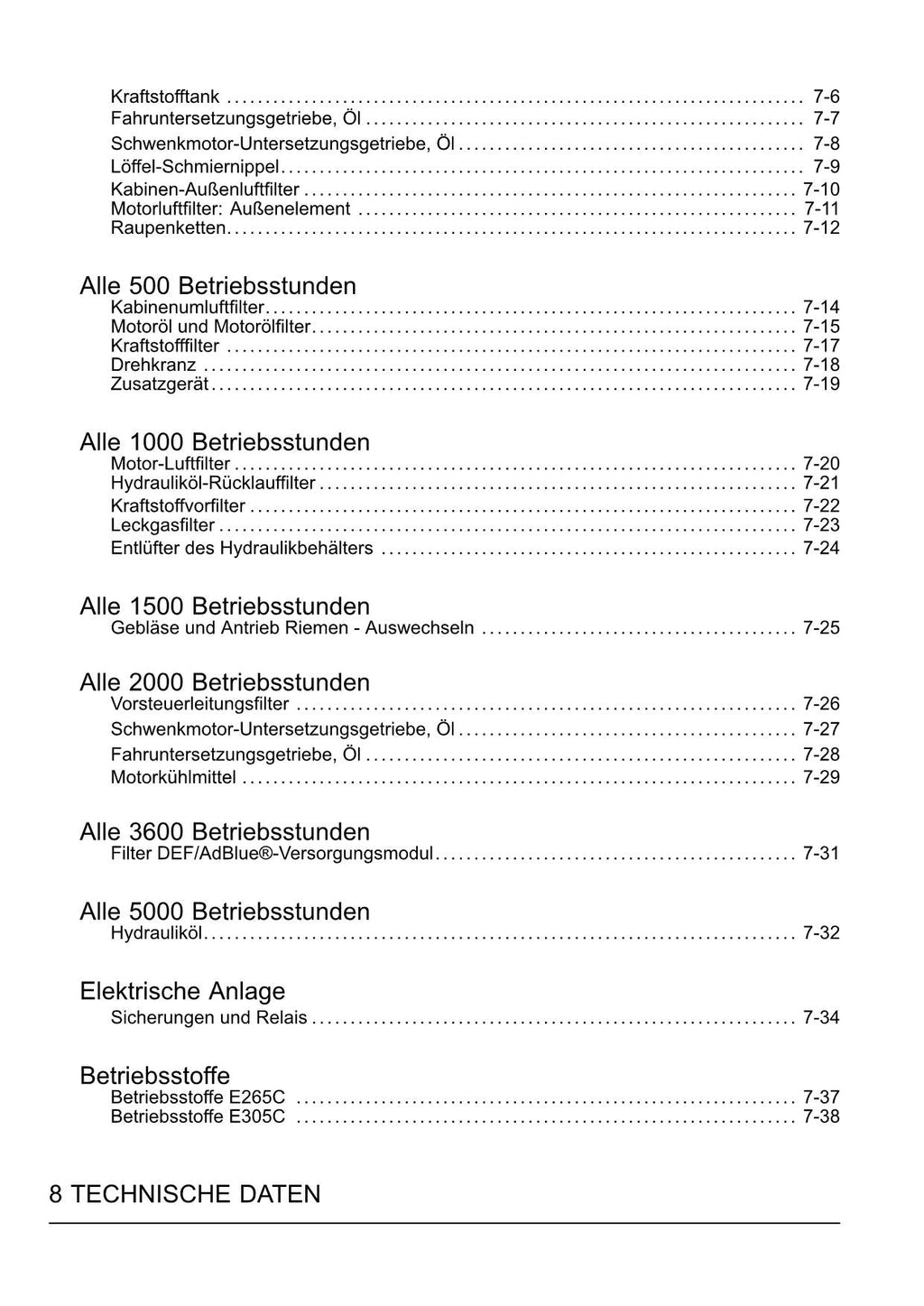 New Holland E265C E305C Bagger Betriebsanleitung