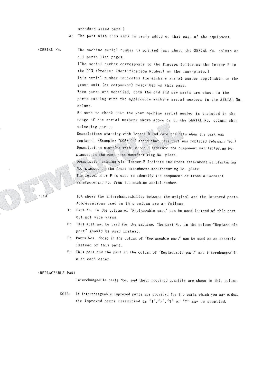 HITACHI EX120-5 EX130H-5 Excavator Parts Catalog Manual