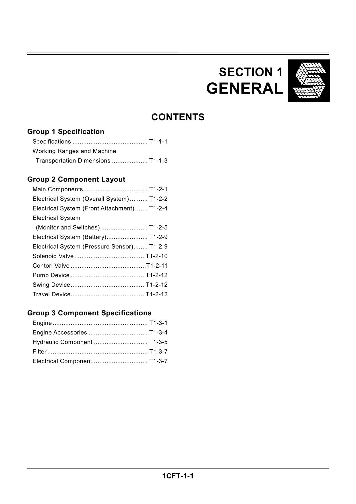 HITACHI ZAXIS ZX75US-A ZX75UR Excavator Operational Principle Technical Manual