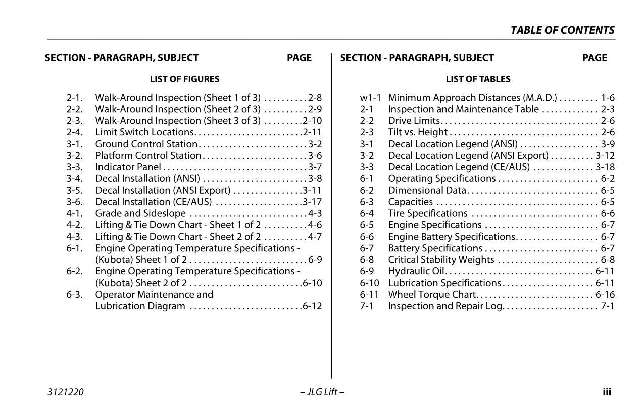 JLG 3369LE 4069LE M3369 M4069 Scissor Lift Operators Manual 3121220