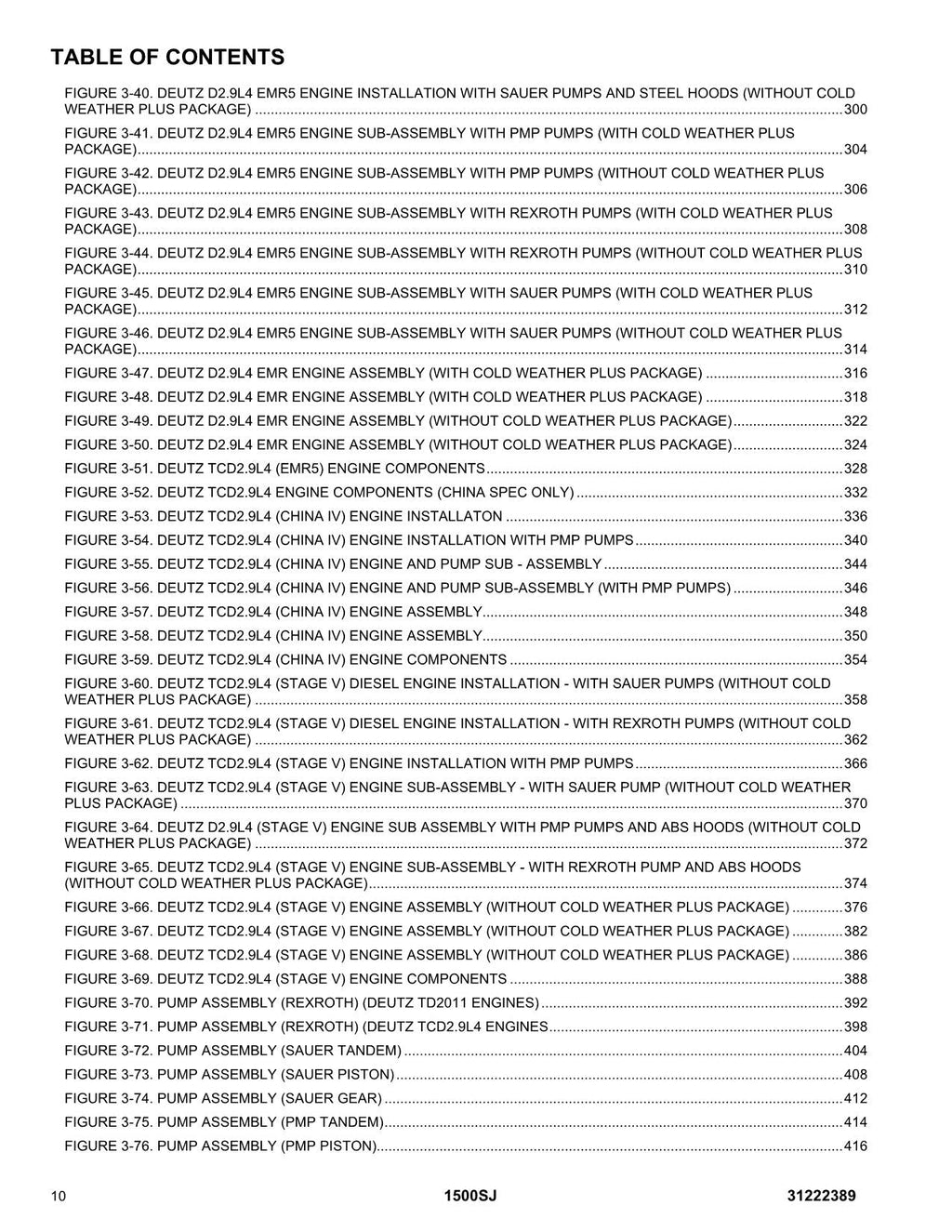JLG 1500SJ  Boom Lift  Parts Catalog Manual