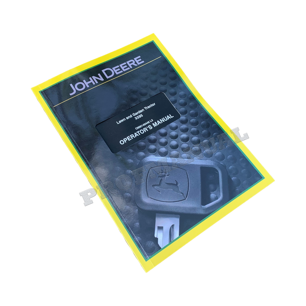 MANUAL DEL OPERADOR DEL TRACTOR JOHN DEERE X595 SN 20225 - 30000