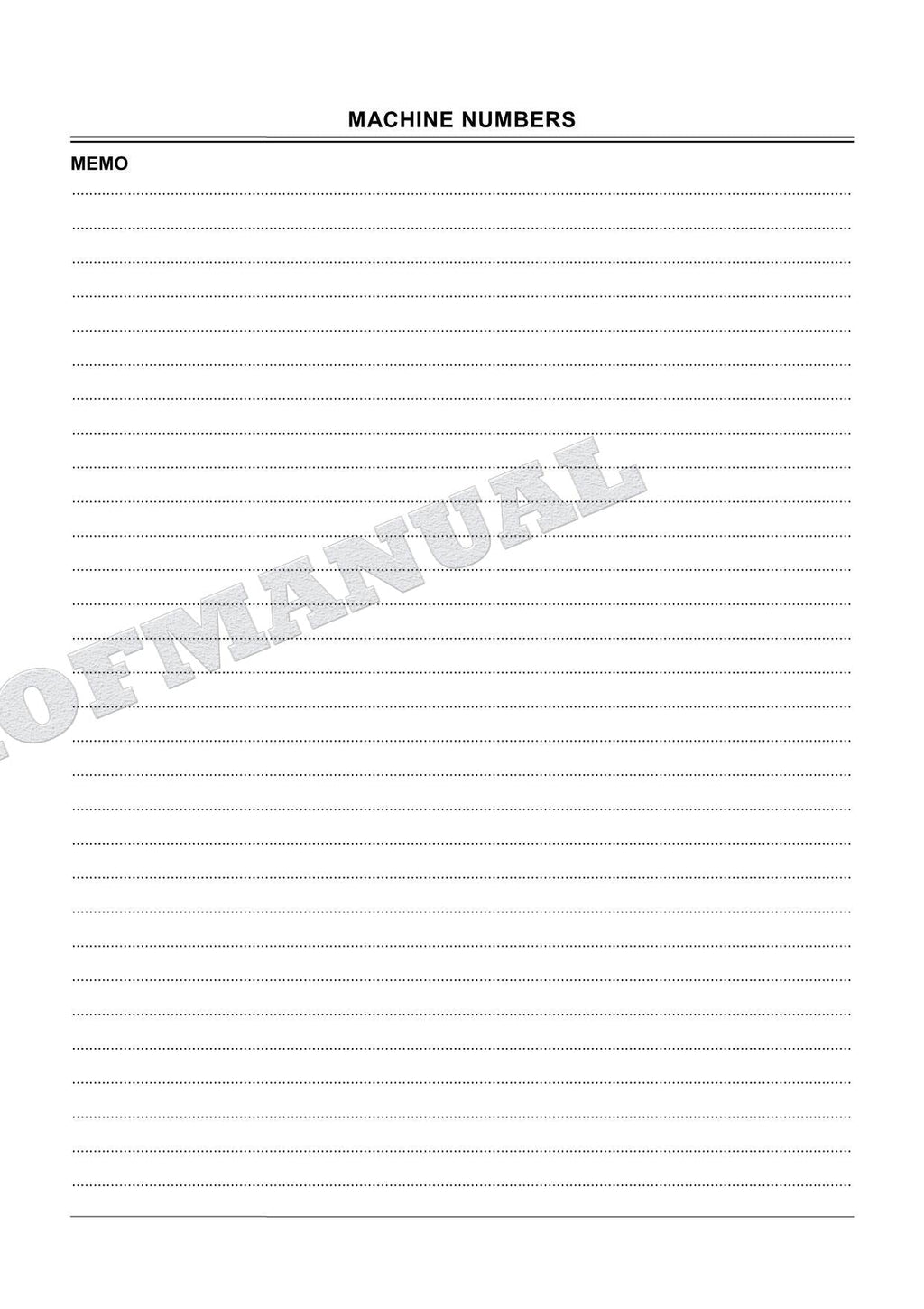 HITACHI SHELL-PUSH CLAMSHELL BUCKET 0.2 0.25 m3 Excavator Parts Catalog Manual