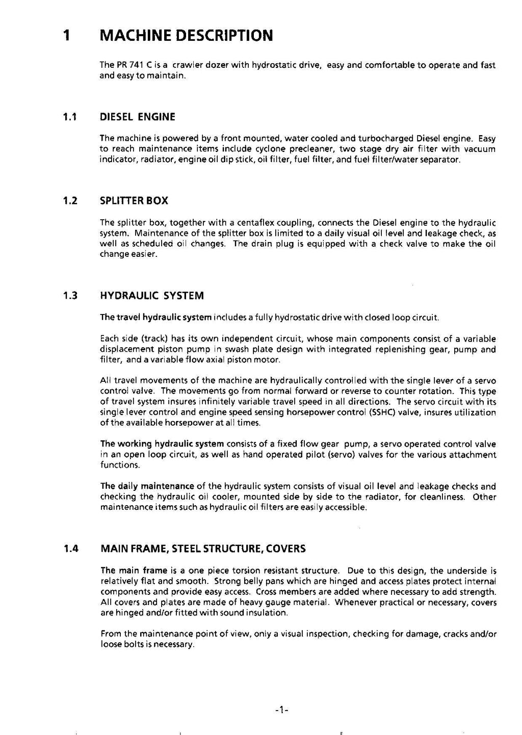 Liebherr PR741 C Dozer Operators manual