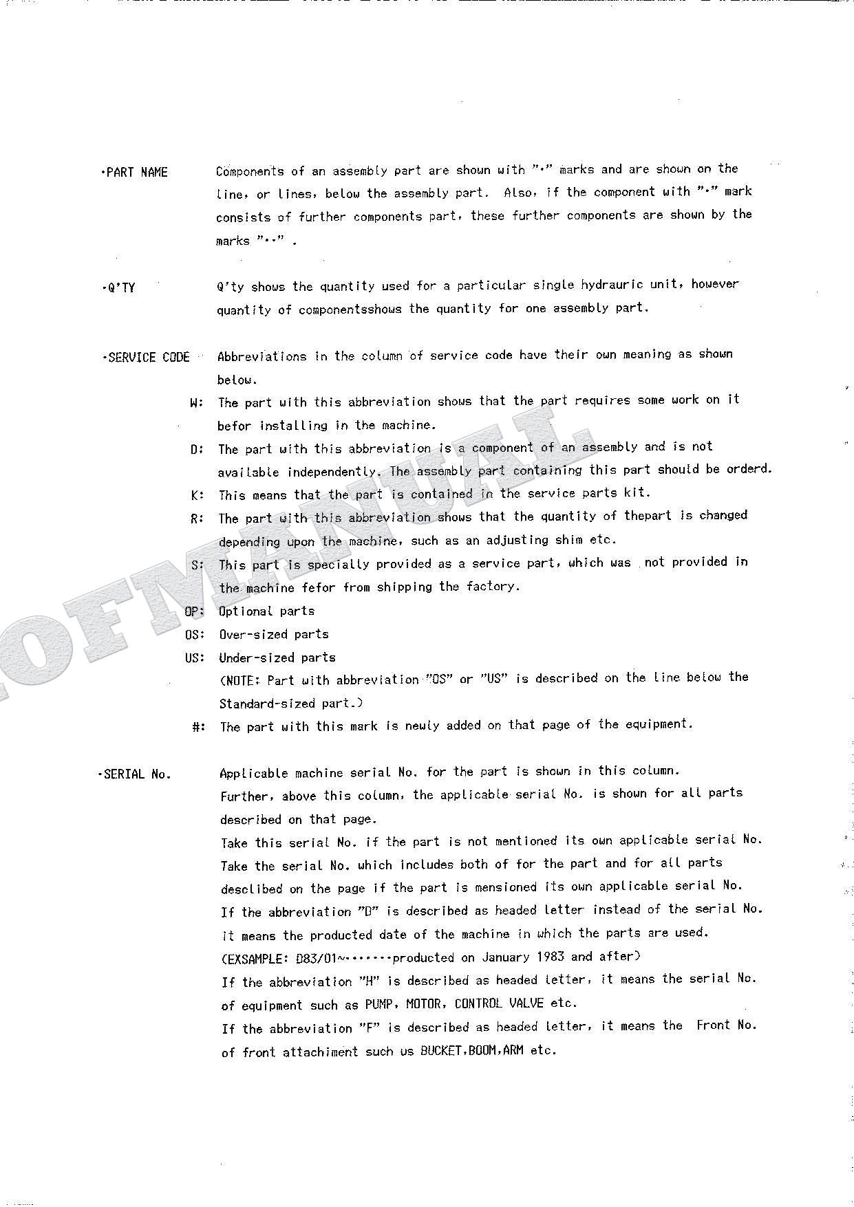 HITACHI UH04-7 UH053 Equip Component Excavator Parts Catalog Manual P1539-H-1