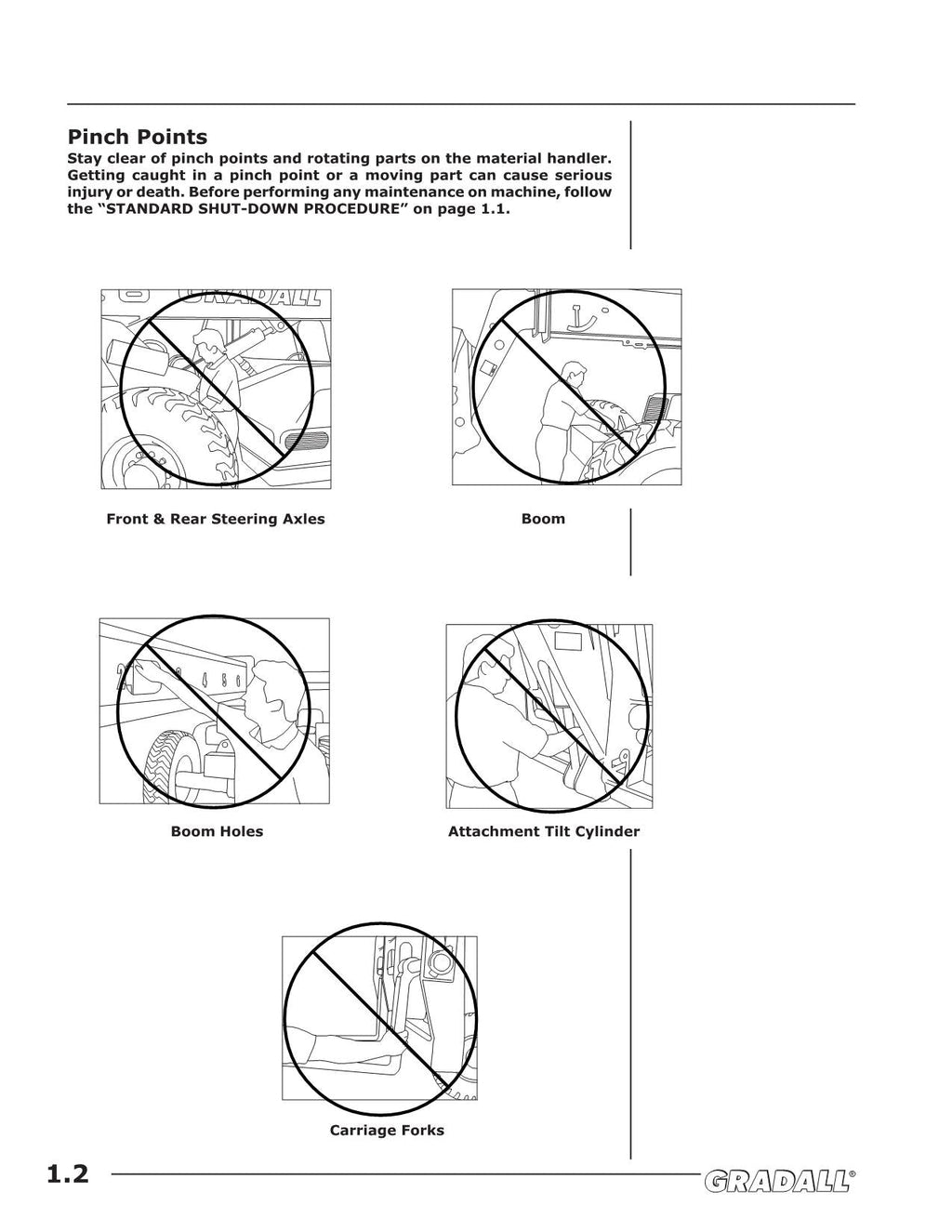 GRADALL JLG G9-43A Telehandler Maintenance Operation Operators Manual