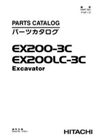 Manual del catálogo de piezas de la excavadora Hitachi EX200-3C