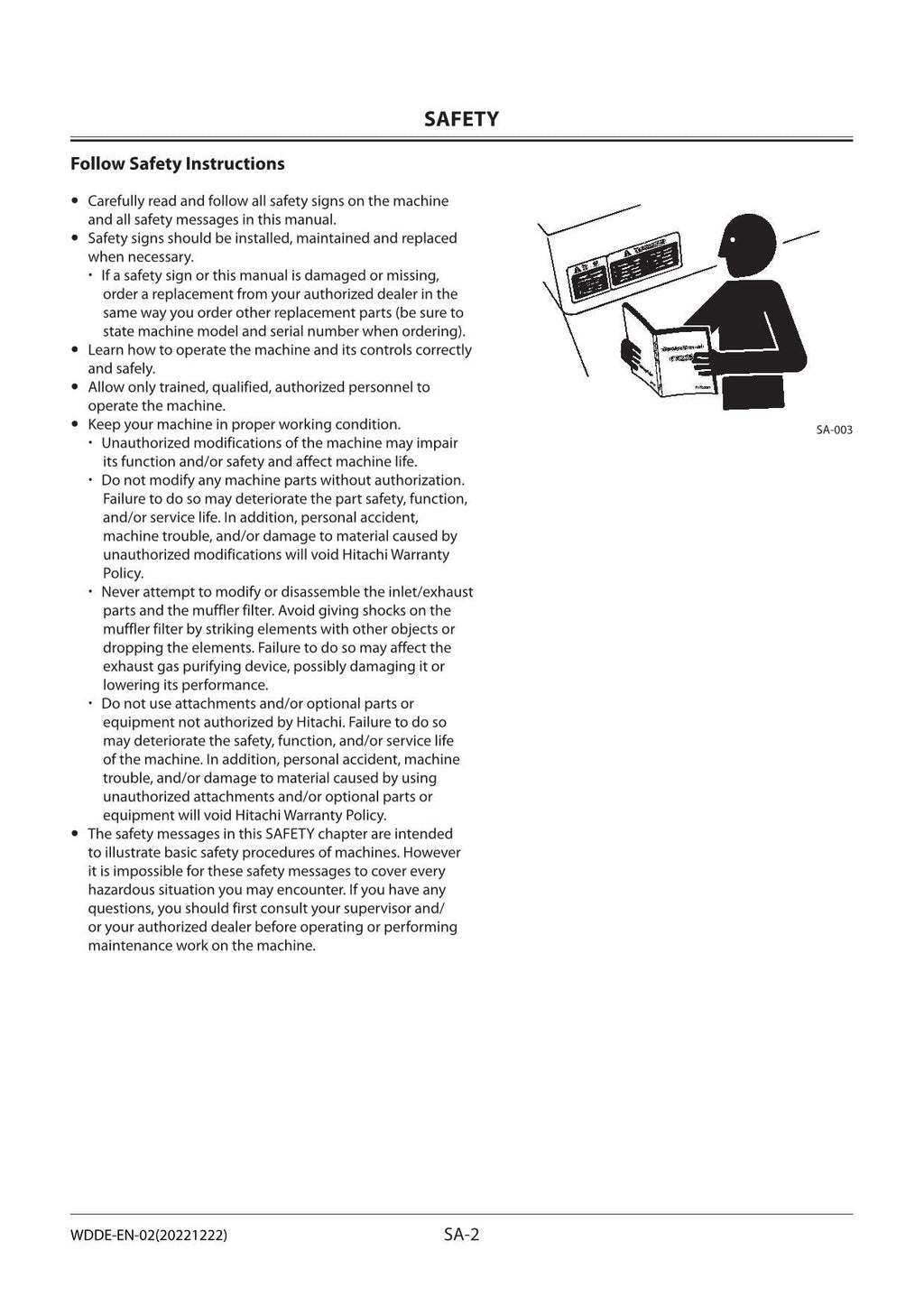 Manual de servicio y reparación de la excavadora Hitachi ZX350LCH-5G ZX350K-5G