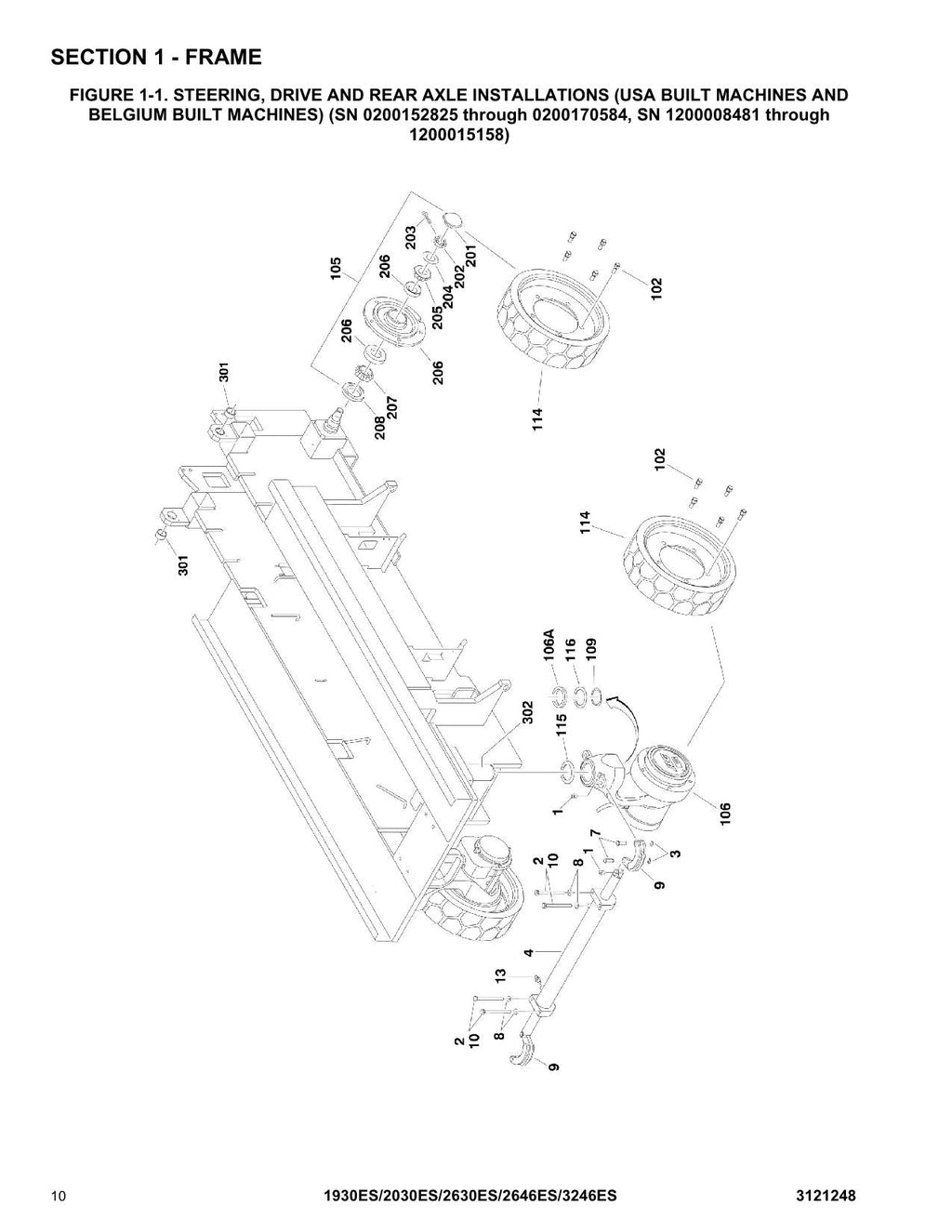 JLG 1930ES 2030ES 2630ES 2646ES 3246ES Scissor Lift Parts Catalog Manual 3121248