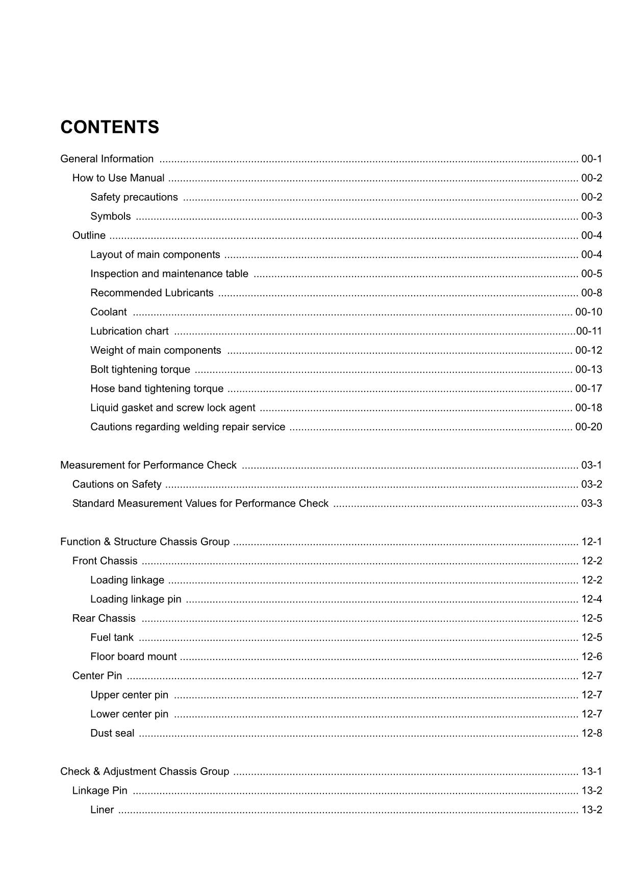 Hitachi ZW330 Wheel Loader Technical Manual Operational Principle