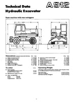 Liebherr A912 Excavator Operators manual