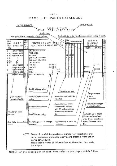 Hitachi S16R-Y1TAA1 Diesel engine parts catalog manual