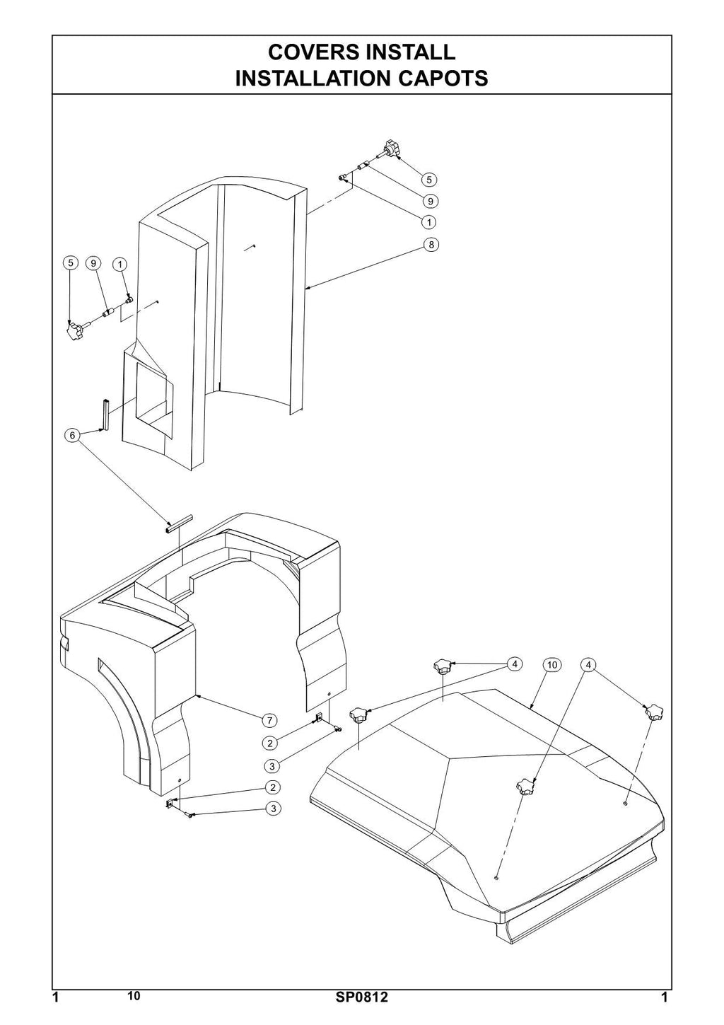 TOUCAN Duo Vertical Lift Parts Catalog Manual A130005451 A130005453-A13005567
