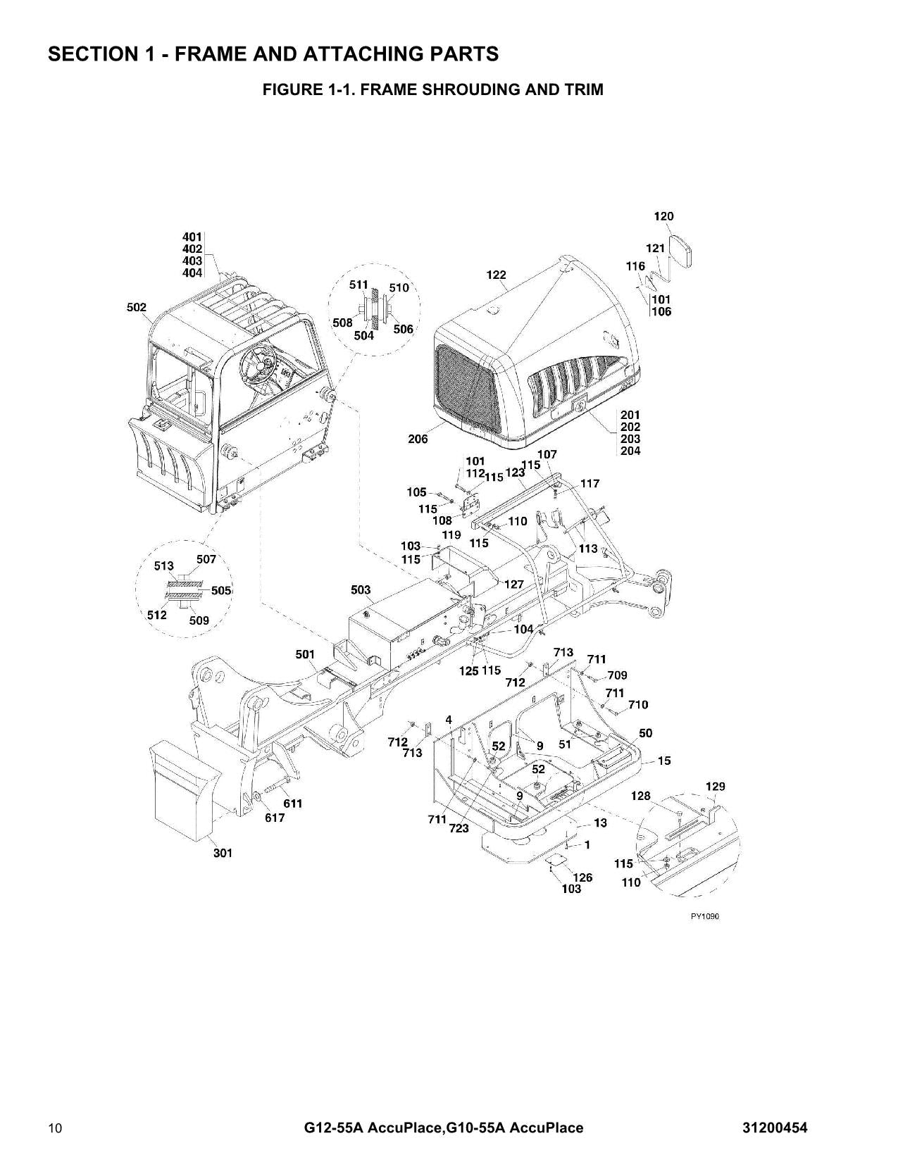 Manual del catálogo de piezas del manipulador telescópico JLG G10-55A AccuPlace G12-55A AccuPlace