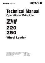 Hitachi ZW220 ZW250 Standard Spec Loader Service Manual Operational Principle