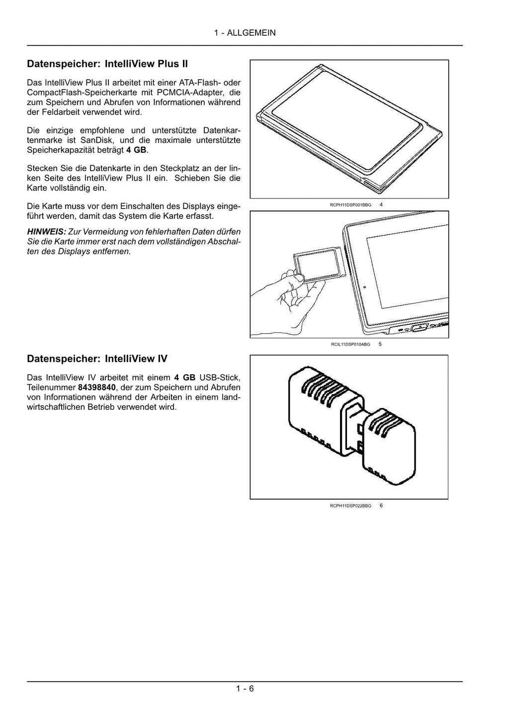 New Holland INTELLIVIEW IV PLUS II Betriebsanleitung