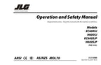 Manual del operador de plataformas elevadoras JLG EC600SJ EC600SJP H600SJ H600SJP 31215986