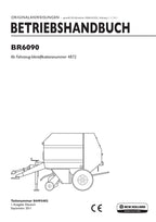 New Holland BR6090 Rundballenpresse Betriebsanleitung ser 4872-