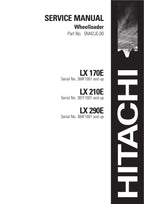 Hitachi LX170E LX210E LX290E Wheel Loader Service Manual