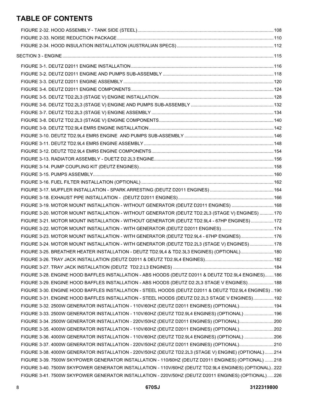 Manual del catálogo de piezas del elevador de pluma JLG 670SJ SL