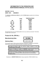 Liebherr R974 B Litronic Excavator Operators manual