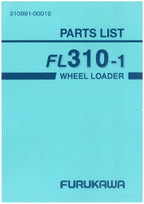 Furukawa FL310-1 Wheel Loader Parts Catalog Manual SN all