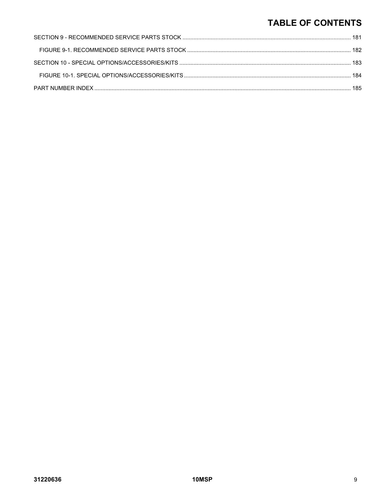Catálogo de piezas del mástil vertical JLG 10MSP Manual en copia impresa