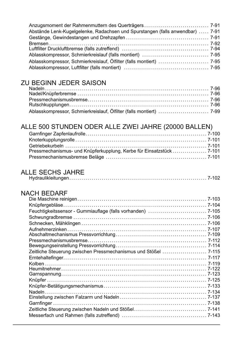 New Holland 870 890 1270 PLUS BigBaler 1270 1290 Betriebsanleitung