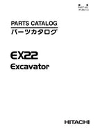Manual del catálogo de piezas de la excavadora Hitachi EX22