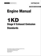 HITACHI 1KD Stage V Exhaust Emission Standard Engine Technical Service Manual