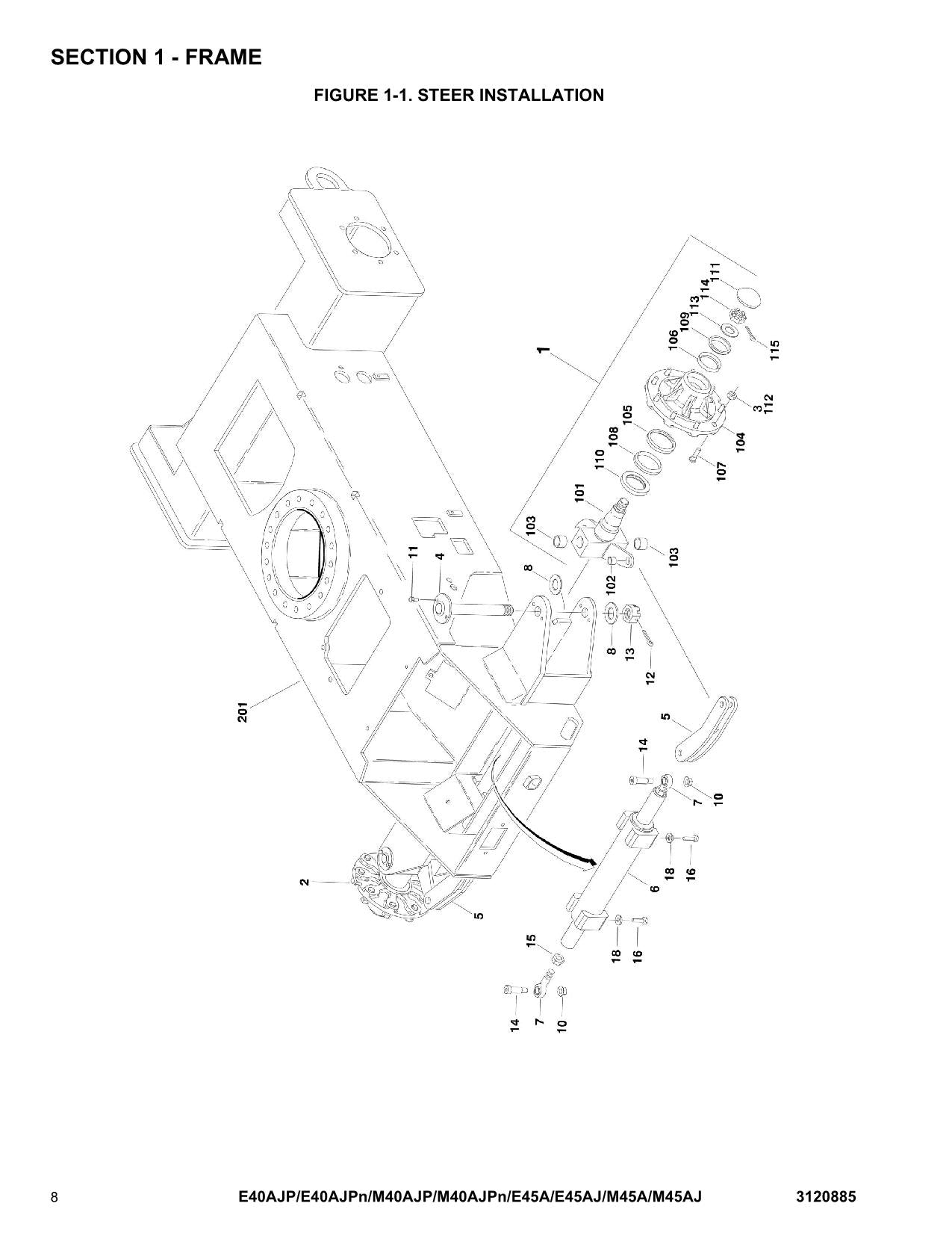 Manual del catálogo de piezas de plataformas elevadoras JLG E45AJ M40AJP M40AJPnarrow M45A M45AJ
