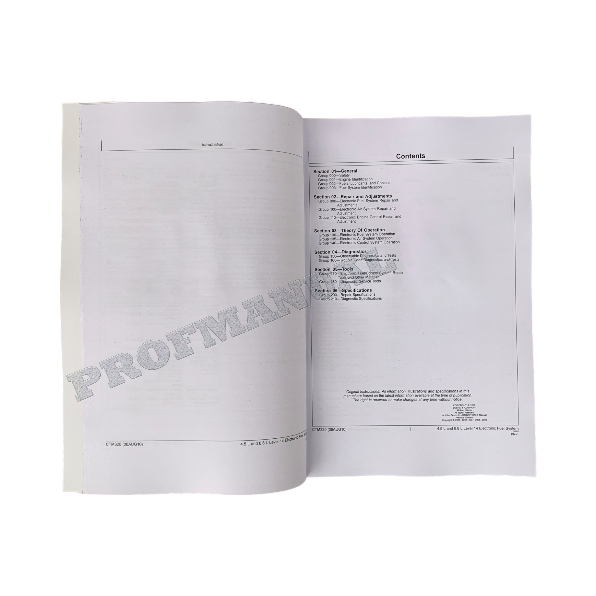 Manual de servicio del sistema de combustible del motor diésel John Deere 4045-6068
