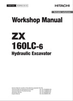 HITACHI ZAXIS ZX160LC-6 Excavator Workshop Service Manual WDBR60-EN-00