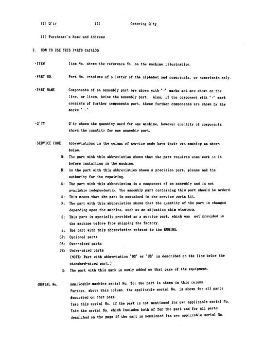 Manual del catálogo de piezas de la excavadora Hitachi EX400 EX400LC EX400H EX400LCH