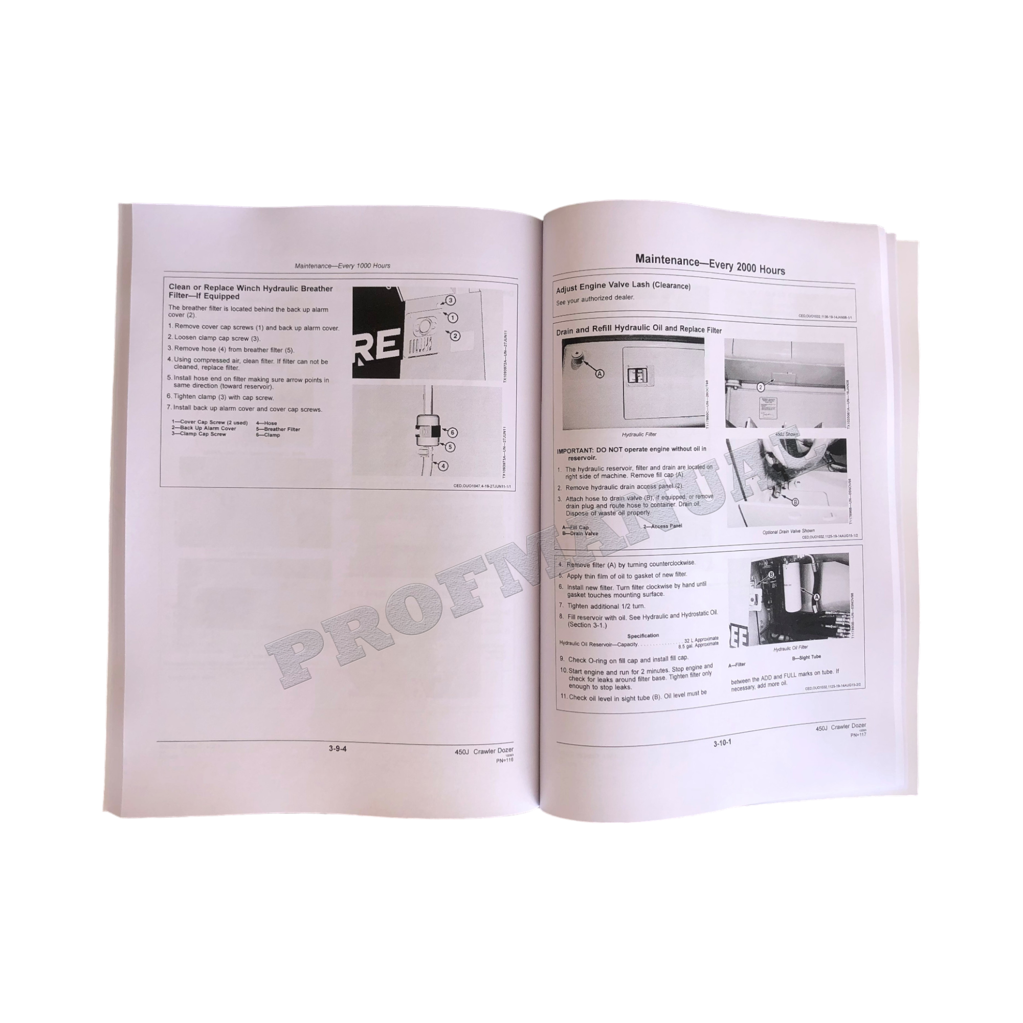 MANUAL DEL OPERADOR DE LA TOPADORA SOBRE ORUGAS JONH DEERE 450J + ¡BONIFICACIÓN! 