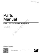Caterpillar 521B Track Feller Buncher Parts Catalog Manual