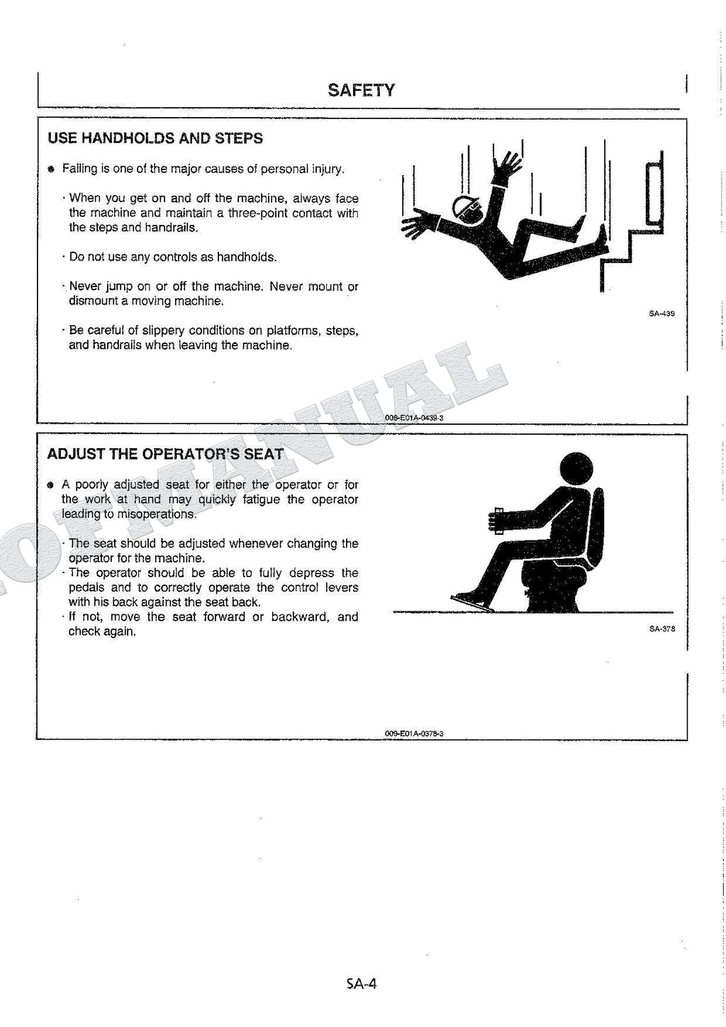 HITACHI Working Range Base Roll Angle Monitor EX-5 Excavator Service manual