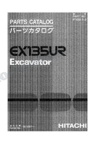 HITACHI EX135UR Excavator Parts Catalog Manual SN 001001-