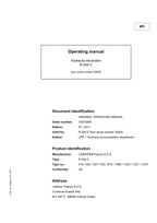 Liebherr R934 C Excavator Operators manual serial 30826