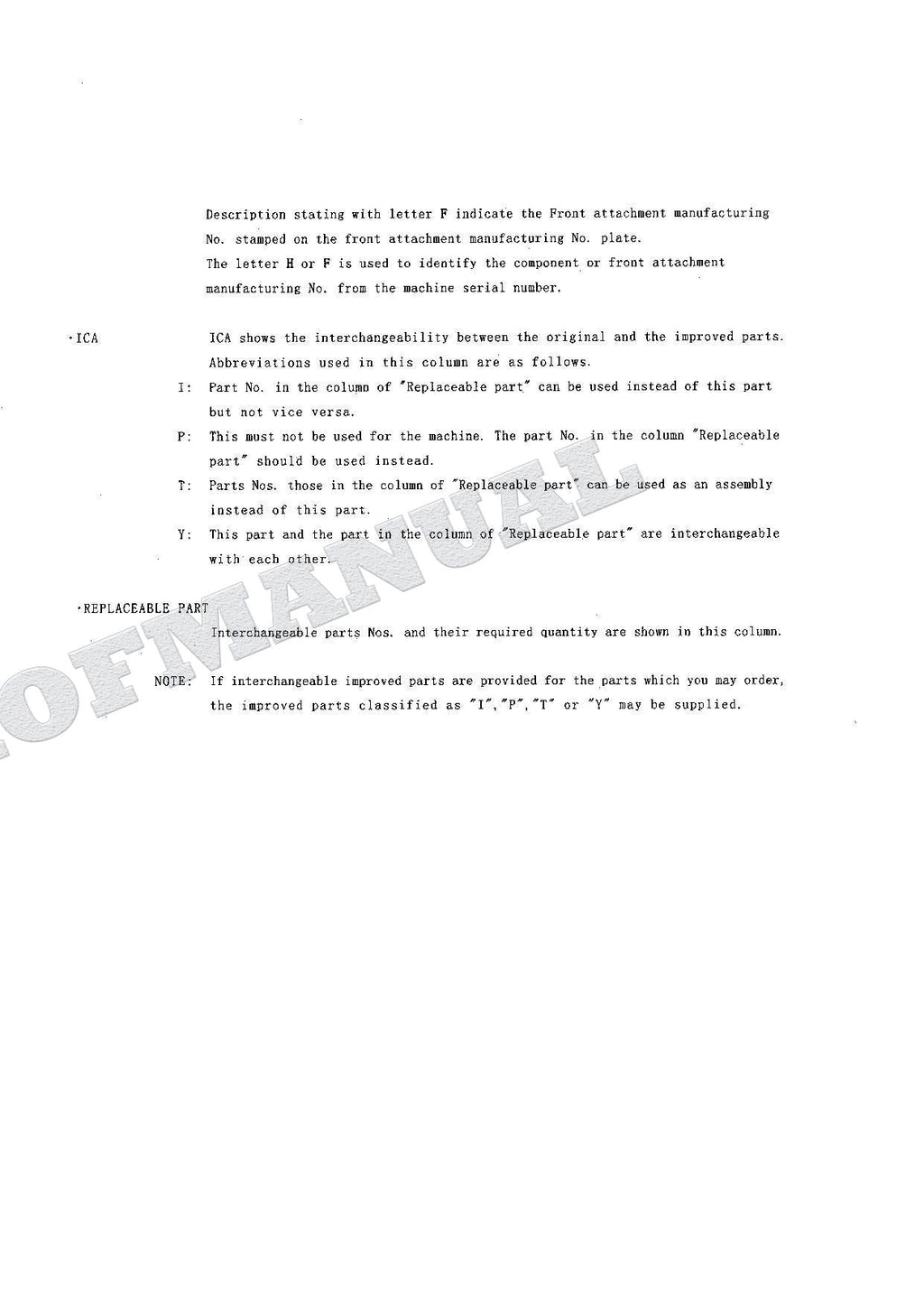 HITACHI EX75URLC-3 Excavator Parts Catalog Manual SN 010001-